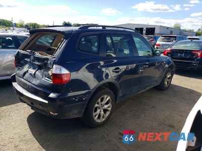 Trzecie zdjęcie samochodu z tyłu: 2009 BMW X3 XDRIVE30I VIN:WBXPC93489WJ25415 - miniatura
