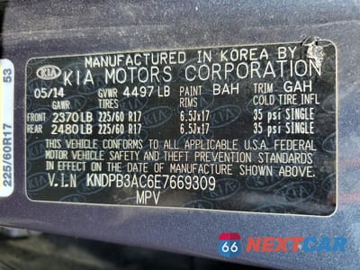 Zdjęcie 13 z 13 samochodu: 2014 KIA SPORTAGE LX VIN:KNDPB3AC6E7669309 - miniatura