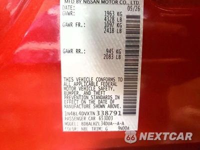 Zdjęcie 12 z 12 samochodu: 2026 NISSAN ALTIMA SV VIN:1N4BL4DVXTN338791 - miniatura