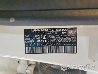 Zdjęcie 12 z 12 samochodu: 2016 MERCEDES-BENZ CLA 250 4MATIC VIN:WDDSJ4GB5GN290064 - miniatura