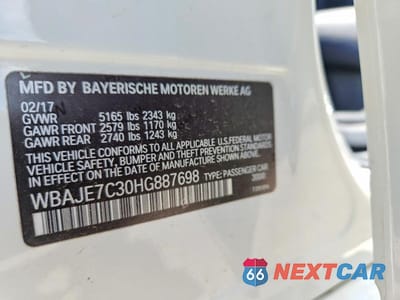Zdjęcie 12 z 12 samochodu: 2017 BMW 540 XI VIN:WBAJE7C30HG887698 - miniatura