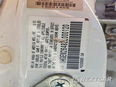 Zdjęcie 12 z 12 samochodu: 2002 HONDA CIVIC GX VIN:1HGEN26482L000120 - miniatura