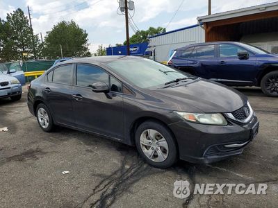 Czwarte zdjęcie samochodu z boku: 2013 HONDA CIVIC LX VIN:2HGFB2F57DH593524 - miniatura
