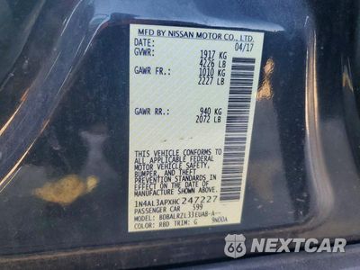 Zdjęcie 13 z 13 samochodu: 2017 NISSAN ALTIMA 2.5 SL VIN:1N4AL3APXHC247227 - miniatura