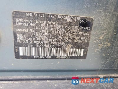 Zdjęcie 13 z 13 samochodu: 2012 SUBARU FORESTER 2.5X PREMIUM VIN:JF2SHADC6CH468009 - miniatura