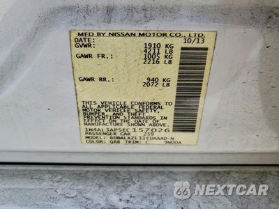 Zdjęcie 12 z 12 samochodu: 2014 NISSAN ALTIMA 2.5 SL VIN:1N4AL3AP5EC157026 - miniatura