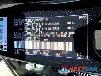 Zdjęcie 14 z 14 samochodu: 2025 LEXUS GX 550 LUXURY+ VIN:JTJVBCDX8S5064346 - miniatura