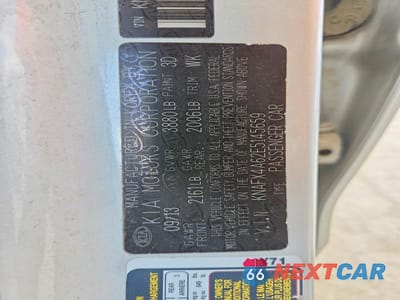 Zdjęcie 12 z 12 samochodu: 2014 KIA FORTE LX VIN:KNAFX4A62E5145659 - miniatura