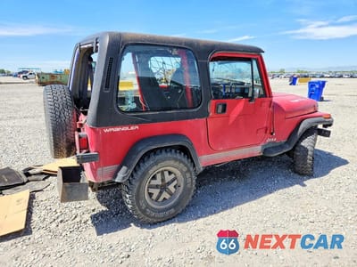Trzecie zdjęcie samochodu z tyłu: 1992 JEEP WRANGLER / YJ S VIN:2J4FY19P8NJ549881 - miniatura