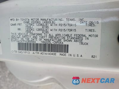 Zdjęcie 12 z 12 samochodu: 2015 TOYOTA TACOMA ACCESS CAB VIN:5TFTX4CN7FX065564 - miniatura