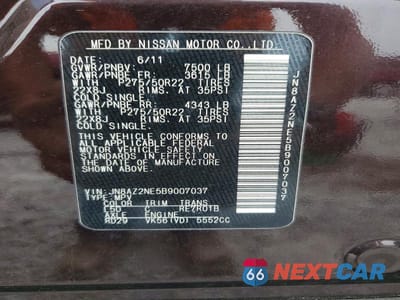 Zdjęcie 13 z 13 samochodu: 2011 INFINITI QX56 BASE VIN:JN8AZ2NE5B9007037 - miniatura