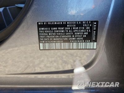 Zdjęcie 12 z 12 samochodu: 2014 VOLKSWAGEN JETTA BASE VIN:3VW1K7AJ4EM438035 - miniatura