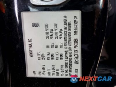 Zdjęcie 13 z 13 samochodu: 2023 TESLA MODEL 3 VIN:5YJ3E1EA1PF428466 - miniatura