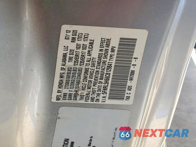 Zdjęcie 12 z 12 samochodu: 2012 HONDA ODYSSEY EXL VIN:5FNRL5H66CB129841 - miniatura