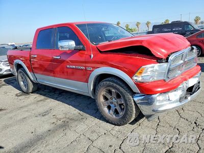 Czwarte zdjęcie samochodu z boku: 2012 DODGE RAM 1500 LARAMIE VIN:1C6RD7NT4CS328092 - miniatura