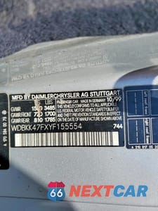 Zdjęcie 12 z 12 samochodu: 2000 MERCEDES-BENZ SLK 230 KOMPRESSOR VIN:WDBKK47FXYF155554 - miniatura