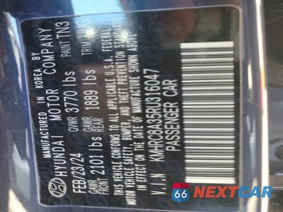 Zdjęcie 13 z 13 samochodu: 2024 HYUNDAI VENUE LIMITED VIN:KMHRC8A35RU316047 - miniatura