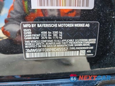 Zdjęcie 12 z 12 samochodu: 2023 BMW 330I VIN:3MW69FF08P8D45557 - miniatura
