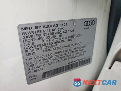 Zdjęcie 13 z 13 samochodu: 2022 AUDI Q3 PREMIUM 40 VIN:WA1AUCF39N1011117 - miniatura