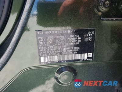 Zdjęcie 13 z 13 samochodu: 2016 HONDA HR-V EX VIN:3CZRU5H51GM713693 - miniatura