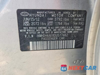 Zdjęcie 13 z 13 samochodu: 2013 HYUNDAI ELANTRA GLS VIN:KMHDH4AE8DU577462 - miniatura
