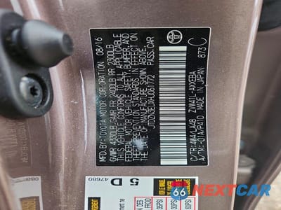 Zdjęcie 13 z 13 samochodu: 2017 TOYOTA PRIUS V FOUR VIN:JTDZN3EUXHJ061772 - miniatura