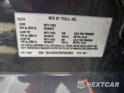 Zdjęcie 13 z 13 samochodu: 2024 TESLA MODEL Y VIN:7SAYGDEE8RF084984 - miniatura