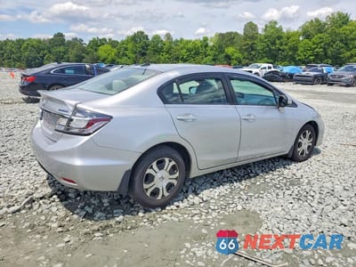 Trzecie zdjęcie samochodu z tyłu: 2013 HONDA CIVIC HYBRID VIN:19XFB4F24DE001542 - miniatura