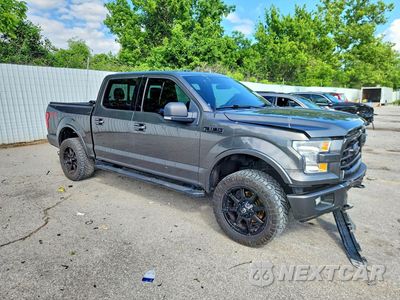 Czwarte zdjęcie samochodu z boku: 2016 FORD F150 SUPERCREW VIN:1FTEW1EG1GKF67140 - miniatura