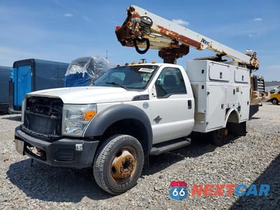 Drugie zdjęcie samochodu z przodu: 2014 FORD F450 SUPER DUTY BUCKET TRUCK VIN:1FDUF4GT9EEA94411 - miniatura