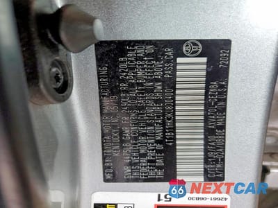 Zdjęcie 12 z 12 samochodu: 2019 TOYOTA CAMRY LE VIN:4T1B11HK3KU800400 - miniatura