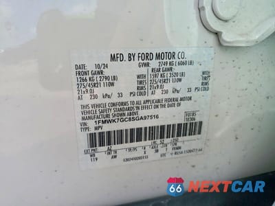 Zdjęcie 13 z 13 samochodu: 2025 FORD EXPLORER ST VIN:1FMWK7GC8SGA97516 - miniatura