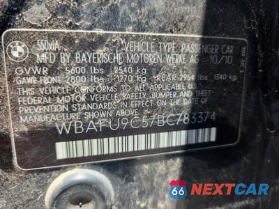 Zdjęcie 12 z 12 samochodu: 2011 BMW 550 XI VIN:WBAFU9C57BC783374 - miniatura