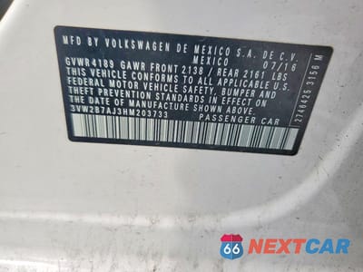 Zdjęcie 12 z 12 samochodu: 2017 VOLKSWAGEN JETTA S VIN:3VW2B7AJ3HM203733 - miniatura