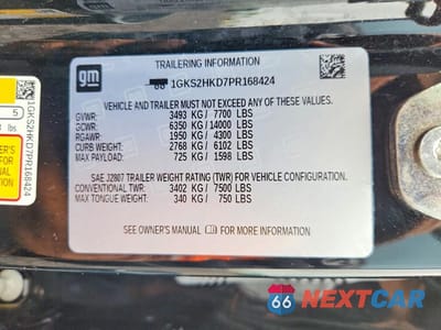 Zdjęcie 13 z 13 samochodu: 2023 GMC YUKON XL K1500 AT4 VIN:1GKS2HKD7PR168424 - miniatura
