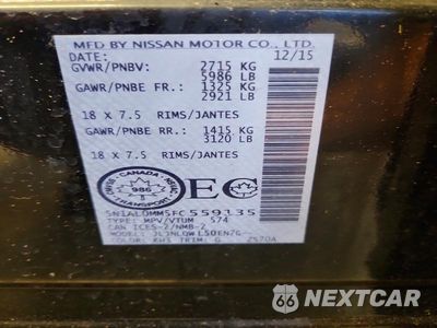 Zdjęcie 13 z 13 samochodu: 2015 INFINITI QX60 BASE VIN:5N1AL0MM5FC559135 - miniatura
