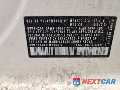Zdjęcie 13 z 13 samochodu: 2020 VOLKSWAGEN GTI S VIN:3VW5T7AU6LM006374 - miniatura