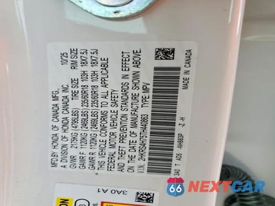 Zdjęcie 13 z 13 samochodu: 2026 HONDA CR-V EXL VIN:2HKRS4H75TH440863 - miniatura