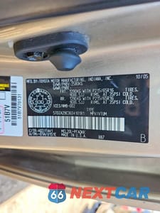 Zdjęcie 14 z 14 samochodu: 2006 TOYOTA SIENNA CE VIN:5TDZA29C36S410181 - miniatura