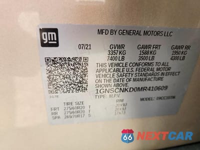 Zdjęcie 13 z 13 samochodu: 2021 CHEVROLET TAHOE C1500 LT VIN:1GNSCNKD0MR410609 - miniatura