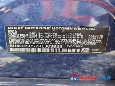 Zdjęcie 13 z 13 samochodu: 2019 BMW X4 M40I VIN:5UXUJ5C57KLJ63859 - miniatura