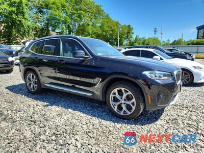 Czwarte zdjęcie samochodu z boku: 2022 BMW X3 XDRIVE30I VIN:5UX53DP02N9L69325 - miniatura