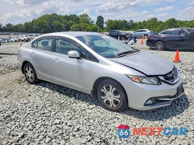 Czwarte zdjęcie samochodu z boku: 2013 HONDA CIVIC HYBRID VIN:19XFB4F24DE001542 - miniatura