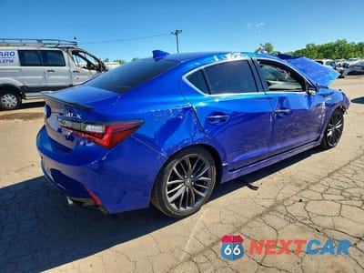 Trzecie zdjęcie samochodu z tyłu: 2022 ACURA ILX PREMIUM A-SPEC VIN:19UDE2F89NA003218 - miniatura