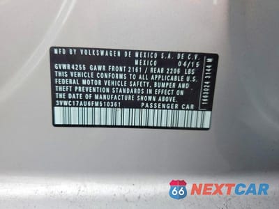 Zdjęcie 12 z 12 samochodu: 2015 VOLKSWAGEN GOLF SPORTWAGEN S VIN:3VWC17AU6FM510361 - miniatura