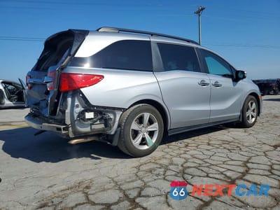 Trzecie zdjęcie samochodu z tyłu: 2019 HONDA ODYSSEY EXL VIN:5FNRL6H72KB001755 - miniatura