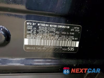 Zdjęcie 13 z 13 samochodu: 2020 MITSUBISHI ECLIPSE CROSS ES VIN:JA4AS3AA6LZ042108 - miniatura