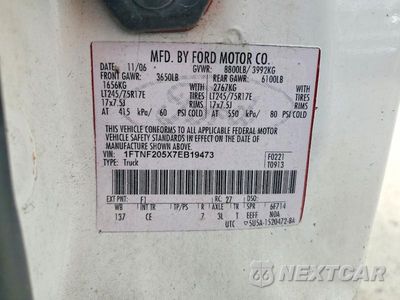 Zdjęcie 12 z 12 samochodu: 2007 FORD F250 SUPER DUTY VIN:1FTNF205X7EB19473 - miniatura