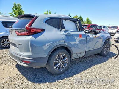 Trzecie zdjęcie samochodu z tyłu: 2022 HONDA CR-V EX VIN:2HKRW2H53NH615900 - miniatura