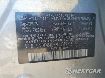Zdjęcie 12 z 12 samochodu: 2020 HYUNDAI ELANTRA SEL VIN:5NPD84LF3LH534716 - miniatura